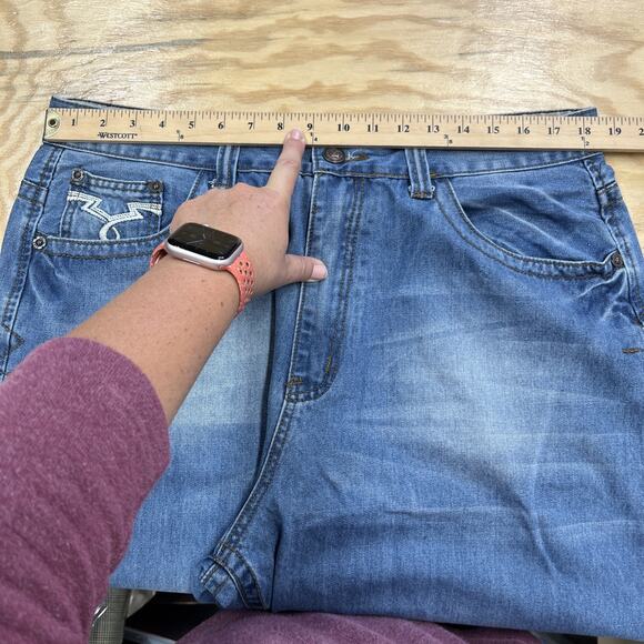 Vintage Ecko Unltd Denim Shorts Jorts Men Size 40 Blue Baggy Y2K Hip Hop Skater - Picture 11 of 15